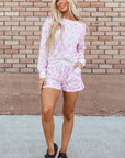 Malani Leopard Pullover and Shorts Set
