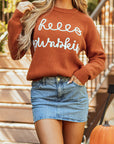 Hello Pumpkin Crewneck Sweater