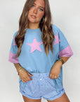 Star Patchwork Short Sleeve T-Shirt