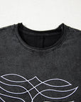 Western Floral Mineral Wash T-Shirt