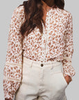 Floral Lace Puff Sleeve Shirt