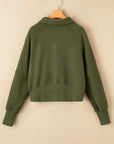 Fleece Lined Zip-Up Sweatshirt