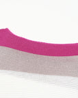 Willow Stripe Knit Half Sleeve Sweater