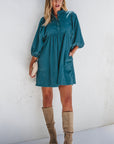 Charlie Corduroy Button Dress