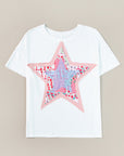 Araceli Star Patchwork Loose Top