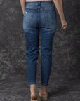 Bailee Distressed Button Fly High Waist Jeans