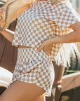 Checker T-Shirt and Skort Set