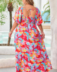 Rachel Plus Size Puff Sleeve Square Neck Dress