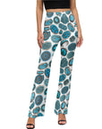 All Turquoise Flare Pants