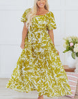 Renata High Waist Floral Maxi Dress
