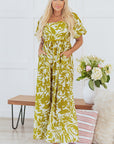 Renata High Waist Floral Maxi Dress