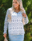 Haven Puff Sleeve V Neck Blouse
