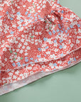 Jamie Plus Size Floral Print Ruffled Sleeve Frilled Neck Blouse