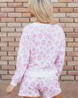 Malani Leopard Pullover and Shorts Set