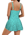 Cattle Brands Skirted Swimsuit