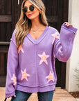 Aubrey Brushed Star Oversize Sweater