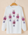 Aria Christmas Fashion Corded Sweatshirt