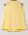 Bow Tie Pleated Tank Top