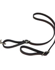 Dark Leather Stitched Tiedown
