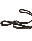 Dark Leather Stitched Tiedown