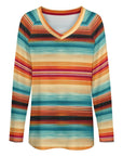 Baha Ranch Long Sleeve Southwestern Serape Top