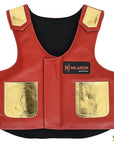 Hilason Junior Youth Bull Riding Pro Rodeo Leather Protective Vest Chaps