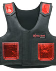 Hilason Junior Youth Bull Riding Pro Rodeo Leather Protective Vest Chaps