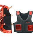 Hilason Junior Youth Bull Riding Pro Rodeo Leather Protective Vest Chaps