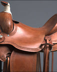 Western Horse Saddle American Leather Ranch Roping Trail Hilason Mahogany