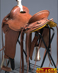 Western Horse Saddle American Leather Ranch Roping Trail Hilason Mahogany