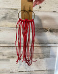 11 options Deer Skin Leather Hoop Earrings – 11"