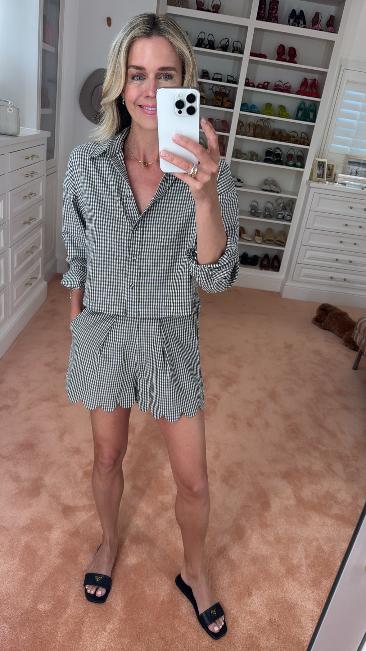 MASON'S DAUGHTER | Margot Short, Black & Ivory Gingham
