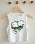 Tough Luck Cowboy Cropped Tank