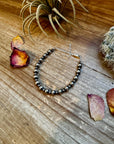 3 mm & 6 mm Sterling Silver Pearls bracelet