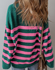Peyton Collared Quarter Zipper Oversized Sweater