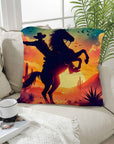 Sunset Cowboy Pillow Case Made in America