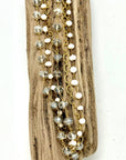 Necklace Freshwater Pearl w/Glass Bead & Filigree Gold 18” w/ 2” Extension