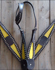 HILASON Western Genuine American Leather Horse Headstall & Breast Collar Set