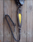 HILASON Western Genuine American Leather Horse Headstall & Breast Collar Set