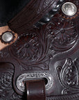 17 In Flex Tree Western Horse Saddle Leather Trail Barrel Racing Hilason