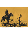 Desert Cowboy Window Curtain 52"x63" Made in America