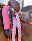 Checks Out (Pink/Turquoise) Cinch Strap Set