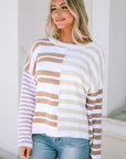 Magnolia Stripe Slouchy Sweater