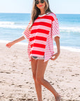 Sloan Stripe Side Split Loose Top