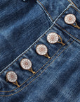 Bailee Distressed Button Fly High Waist Jeans