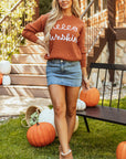 Hello Pumpkin Graphic Sweater