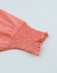 Alessia Smocked Wrist Shift Top