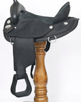 Hilason Horse Trail Pleasure Endurance Synthetic Saddle Black