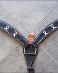 Hilason Western Horse Headstall & Breast Collar American Leather Black