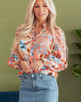 Leighton Floral Buttoned Loose Shirt